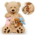 thumbnail image 4 of MorisMos 40" Big Teddy Bear Stuffed Animal Giant Teddy Bear Plush Toy with 4 Babies, 4 of 9