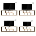 thumbnail image 4 of L-Shaped TV Stand for 55 Inch TV, Sectional Television Table with Storage case and Shelves, 2pcs L Shape Bookcase for Living Room Bedroom, Easy Assembly, Walnut, 4 of 7