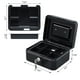 thumbnail image 2 of Caja Fuerte de seguridad Metalica HappyWare Negro con charola y Llaves, 2 of 3