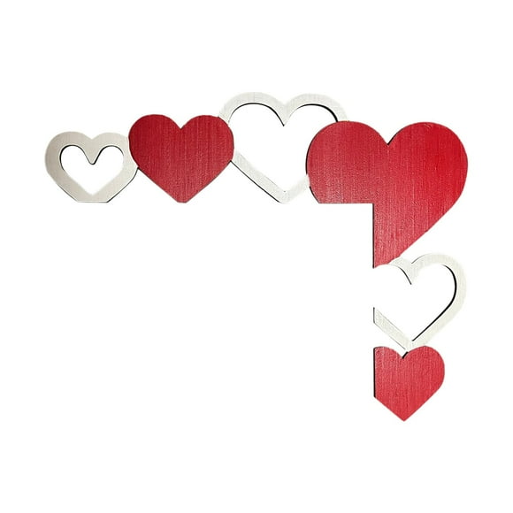 Valentine's Day Love Wooden Door Frame Decoration And Warm Door Corner Decoration Perfect interpretation Of The Love Atmosphere A Sweet Valentine's Day Gift