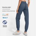 thumbnail image 2 of Pantalones deportivos informales nuevos de corte cruzado para mujer, holgados, para correr, fitness, de secado rápido, con bolsillos, para andar en patineta, 2 of 5