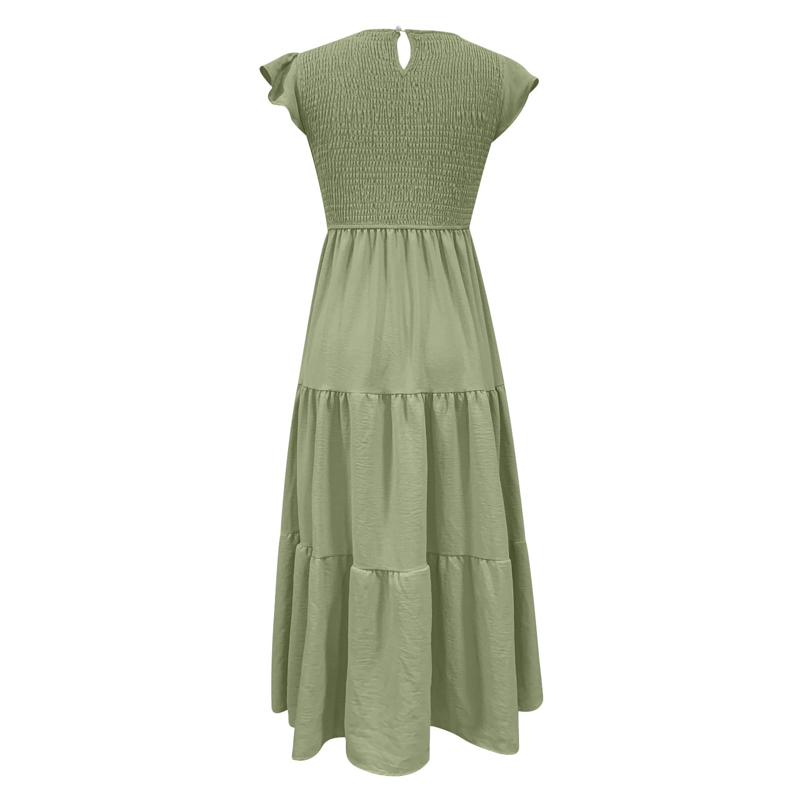 witchery green maxi dress Miss Circle Women Ucille Sage Green Embroidered Chiffon Maxi Dress