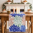 thumbnail image 2 of Table Runners 72 Inches Long Dress Scarves, Colorful Flowers Farmhouse Kitchen/Dining Table Decor Table Runner, Coffee Tablerunners, Botanical Orange Blue Green Floral Plant 13x72 Inch, 2 of 6
