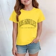 thumbnail image 2 of Kogui Baby T Shirts Toddlers Baby Girls Tee Plain Short-Sleeve Ruffled Basic Tee Shirt Top Infant Casual Summer Clothes 3T 4T (Yellow,3-4 Years), 2 of 5