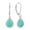 Green, variant on Opal Dangle Earrings for Women 925 Sterling Siver Dangle Drop Earrings Solitaire Teardrop Leverback Jewelry with Created Green Opal