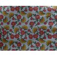 thumbnail image 4 of oneOone Georgette Viscose Fabric Leaves & Floral Block Printed Craft Fabric BTY 42 Inch Wide, 4 of 4