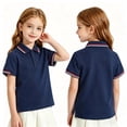 thumbnail image 3 of YOUYEDIAN Back to School Kids Polo Shirt Quick Dry Collared School Uniform Casual Athletic Short Sleeve Tee, 3 of 5