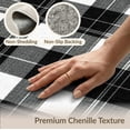 thumbnail image 6 of ODIKA 5'x7' Washable Area Rug Easy Care, Non-Shedding, Pet Friendly, Plaid Under Interlocking Balanced Lines Printed Artwork Doormat for Small Living Room, Bedroom, 6 of 7