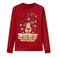 thumbnail image 1 of Pompotops Chemise Décontractée pour Hommes Style Noël Laid Imprimé Manches Longues Col Rond en Solde, 1 of 2