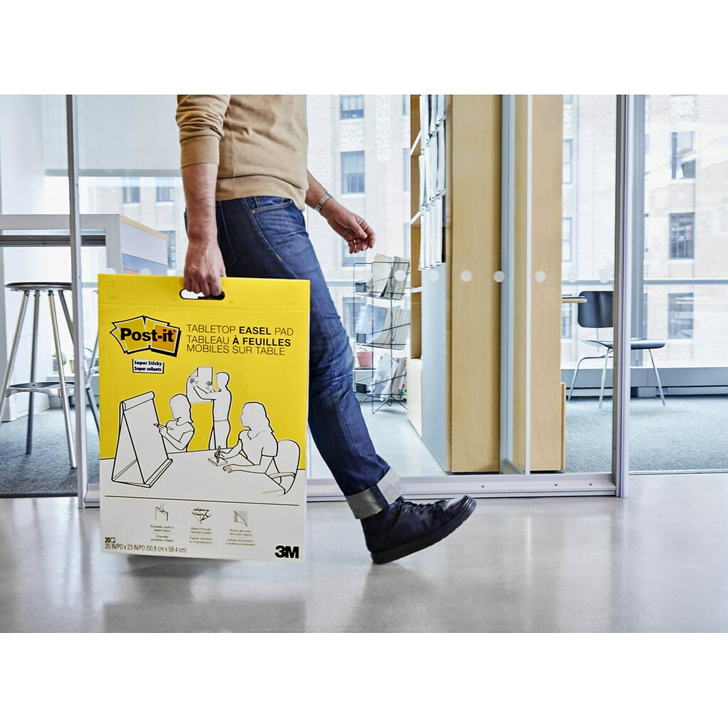 Post-it Super Sticky Self Stick Table Top Pad 20" x 23" 20 Sheets/Pad 563