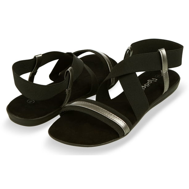 memory foam flat sandals