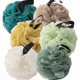 thumbnail image 1 of wonima11 Nature Plus 6 Pack Bath Sponges - Dark Green, Peacock Green, Light Green, Yellow, Khaki & Beige, 1 of 1