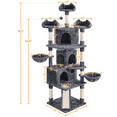 thumbnail image 3 of Yaheetech 76.5-inch Cat Tree Cat Tower with Condos, Dark Gray, 3 of 9