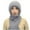 Gray, variant on Luxalzxs Hat and Scarf Set for Women Winter Warm Elastic Soft Ear Protection Knitted Scarf Hat One Piece Set Fleece Lined Beanie Hat Windproof Cap Scarf Set