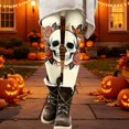 thumbnail image 2 of WULMLEO Women's Digital Skull Printted Ankle Elastic Tights Legging Saffron XL, 2 of 5