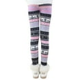 thumbnail image 3 of Maxcozy Printing Flower Kids Girls Leggings Winter Warm Fleece Classic Pants Pink 4-5 Years, 3 of 13