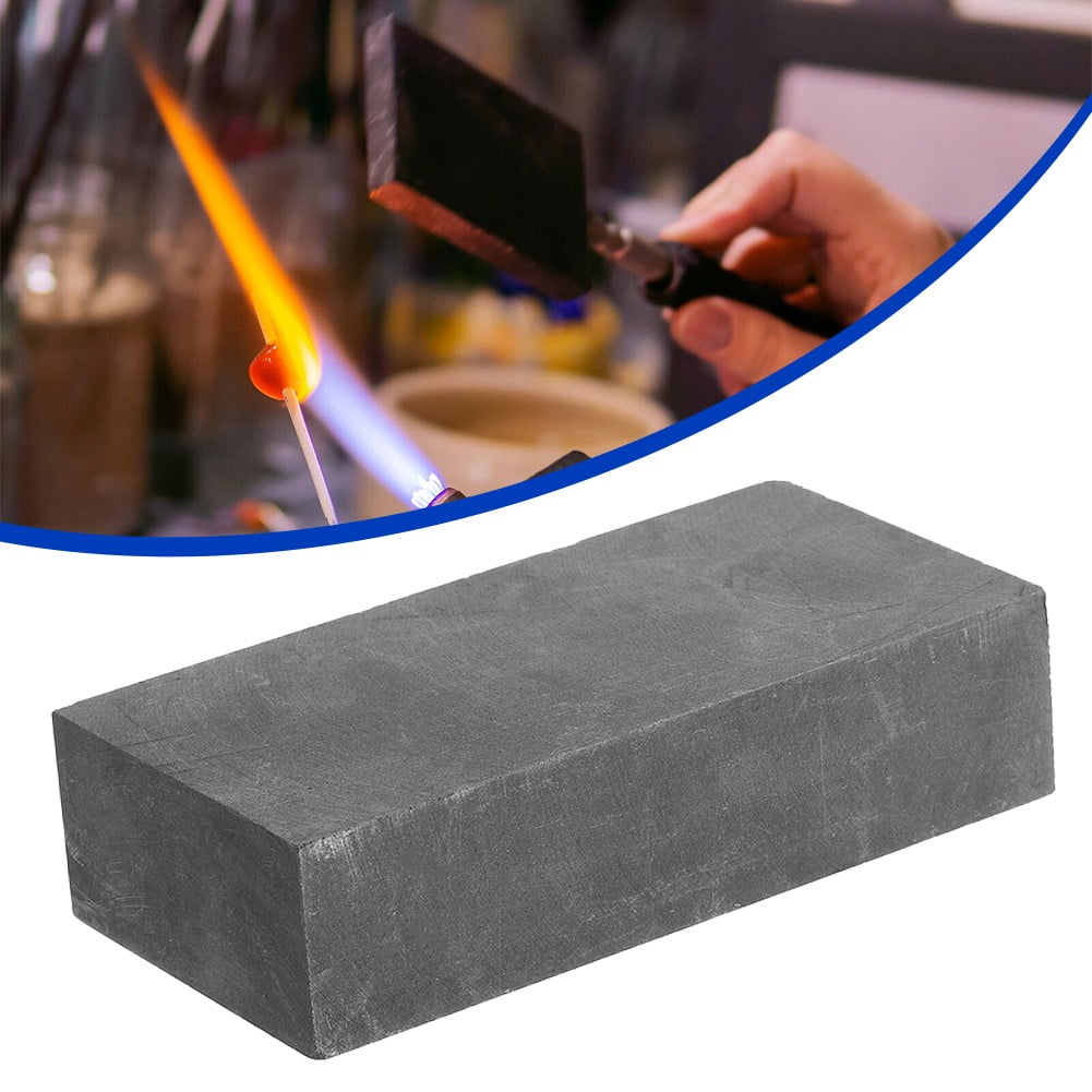Graphite Block Ingot Rectangle Graphite Electrode Plate 100x25x5mm for  Melting Casting, Electrolysis, Pack of 3 
