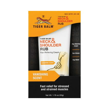 Tiger Balm Neck & Shoulder Rub Pain Relieving Cream, 1.76 (Best Way To Get Rid Of Neck Pain)