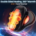 thumbnail image 2 of Hand Warmers Rechargeable,10000mAh Split-Magnetic 2 Pack Double Side Heating, Electric Hand Warmer 3 Levels Lasting Heat,Ideal Outdoor Heater Present for Camping, Hunting,Golf,Blacksilver, 2 of 10