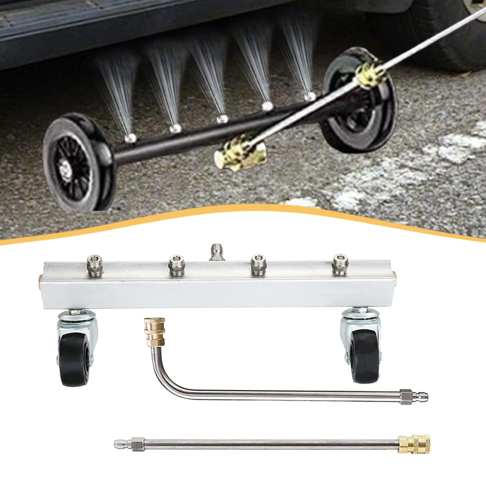 Fzaqwen Pressure Washer Undercarriage Cleaner Under Car Cleaner with 4 Nozzles Universal