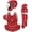 Red, variant on Easton Jen Schro The Fundamental Fastpitch Softball Catchers Box Set, Medium, Red
