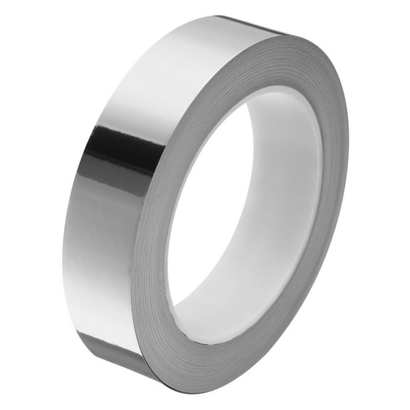 Uxcell Floor Tiles Silver Foil Lines Metallic Mirror Tape 0.98"x82 Ft