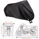 thumbnail image 2 of Funda protectora para motocicleta para exteriores, resistente a la intemperie y para todas las estaciones, color negro, ajuste universal con hebilla resistente al viento, diseño antirrobo, bolsa de, 2 of 5