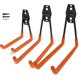 thumbnail image 1 of Gancho doble para pared, 3 uds., gancho Universal, gancho de pared negro, soporte para dispositivo para bicicleta, silla y escalera, 1 of 5