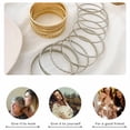 thumbnail image 6 of DESIGNICE 10Pcs Gold Bangles for Women Flexible Stacking Bracelets Electroplating Bangles for Women Gold, 6 of 7