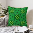 thumbnail image 6 of Kll St Patrick'S Day5 Decorative Throw Pillow Covers Velvet Soft For Couch Sofa Bedroom Living Room Outdoor -16"X16", 6 of 8
