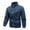 Dark Blue Jacket for Men, variant on Men's Stand-Collar Jacket Asymmetrical Zip Multi-Pocket Sleek Outerwear for Daily & Casual Green S