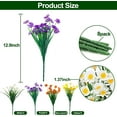 thumbnail image 2 of Daisy (376 Head) Artificial Flowers for Outdoor Summer Decor UV Resistant Fake Flowers Faux Plastic Greenery Shrub Plant for Wedding Indoor Home Porch Box Cemetery Décor(Color), 2 of 5