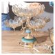 thumbnail image 5 of Plato de fruta giratorio de cristal, centro de mesa creativo, soporte de fruta, plato decorativo de fruta for encimera, for pan, aperitivos y dulces, 5 of 7
