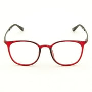 Cyxus Kids/Teens Blue Light Blocking Computer Glasses Anti Eyestrain ULTEM Wine Red Retro Frame Eyeglasses