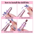thumbnail image 6 of 35000RPM Rechargeable Nail Drill Manicure Machine With Pause Mode, Electric Nail Sander For Nail Gel Polish, Nail Salon Equipment ,Lightweight and Portable, 6 of 6