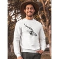thumbnail image 2 of Antelope Sweatshirt Men - Men Sweatshirt, White, 3XL, 2 of 4