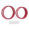 thumbnail image 3 of Yinanstore 4 Pieces Front Rear Wheel Hub Rings Set, Wheel Reinforcement Rings, Metal Car Hub Centric Rings for 1/4 Motorcycle Red, 3 of 8