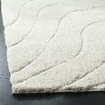 thumbnail image 3 of SAFAVIEH Florida Tabitha Geometric Waves Shag Area Rug, Cream, 5'3" x 7'6", 3 of 7