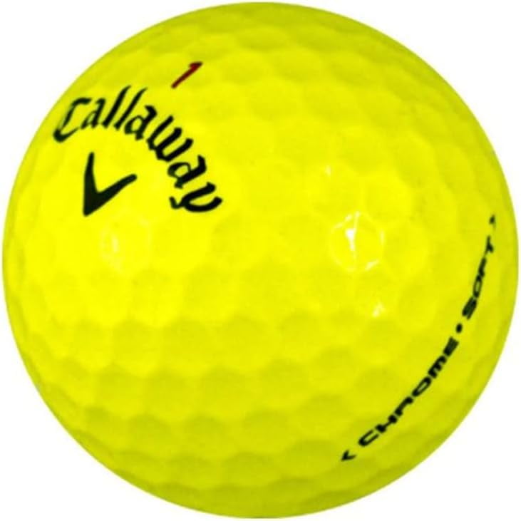 Pre-Owned Callaway Chrome Soft Yellow Golf Balls, Good / AAA Quality, 36 Count, by Reload