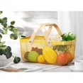 thumbnail image 3 of Wrought Iron Snacks Portable Basket Kitchen Vegetable Fruit Net Basket Nordic Storage Storage Picnic Basket, 3 of 5