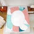 thumbnail image 5 of Castle Fairy Abstract Minimalist 4 Pieces Queen Sheet Sets for Teens Girls Boys,Geometric Semicircle Ultra Soft Flat Sheet,Vintage Aesthetic Queen Fitted Sheet,Super Cozy Room Decor, 5 of 7