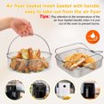 thumbnail image 4 of HLONK 8-Inch Stainless Steel Air Fryer Basket with Handle – Mesh Steamer Insert for 6Qt & 8Qt Instant Pot Models  Ideal for Healthy Cooking  Includes Vegetable and Fruit Prep Accessory, 4 of 6