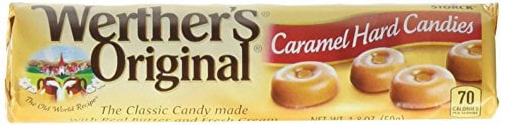 Werthers, Original Hard Candy Rolls, Count 12 (1.8 oz) - Sugar Candy / Grab Varieties & Flavors