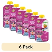 (6 pack) Earth's Best Organic Fruit Yogurt Smoothie Toddler Food, Mixed Berry, 4.2 oz Pouch