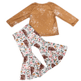 thumbnail image 4 of Dash of Glitter Girls Wild Hair Don’t Care Long Sleeve Pant Set, Sizes 2T-10, 4 of 4