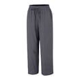 thumbnail image 6 of Wide Leg Pants for Women Loose Pocketed Linen Pants Women Gray M, 6 of 9
