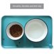 thumbnail image 4 of Silicone Pet Food Mats Tray - Non Slip Pet Dog Cat Bowl Mats Placemat - Dog Cat Food Mats - Waterproof Dog Pet Cat Feeding Mat -Pet Water Mats for Carpet - Cool Mint, 4 of 5