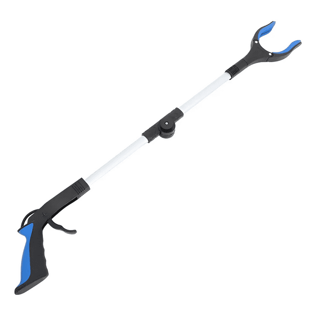 Recogedor De Basura Plegable Con Bastón Herramienta Malubero, Azul y negro