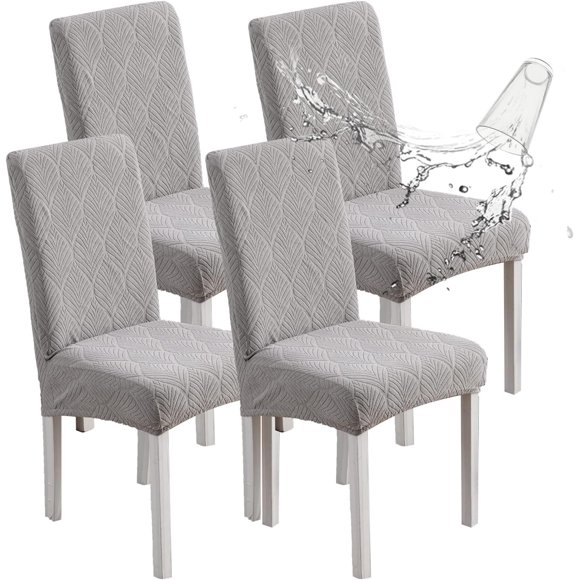 Waterproof Dining Chair Covers, Chair Covers for Dining Room, Stretch Chair Covers Parsons Chair Slipcover, Removable, Washable for Dining Room Kitchen Chair Protector Cover