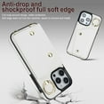 thumbnail image 3 of Compatible with iPhone 15 Wallet Case with Card Holder Crossbody Neck Strap Lanyard Wrist Strap Purse for Women PU Leather Flip Case with Credit Card Kickstand Stand Case White, 3 of 15